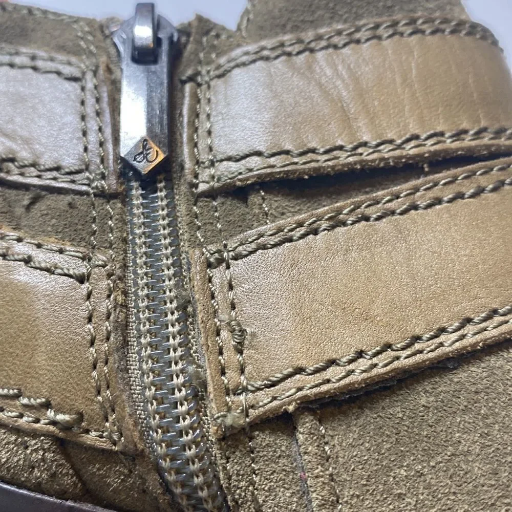‎Sam Edelmom Booty111 Size 4M Leather Buckle Accents